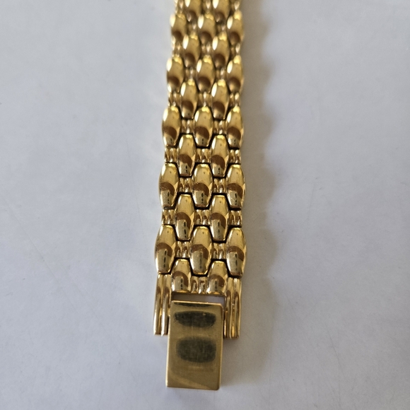 Vintage Armitron Golden Hidden Watch Face watch Bracelet main image 8